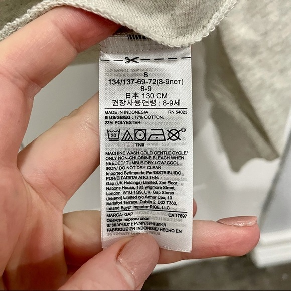 NWT Gap Teen Cropped Sweatshirt - Picture 6 of 8